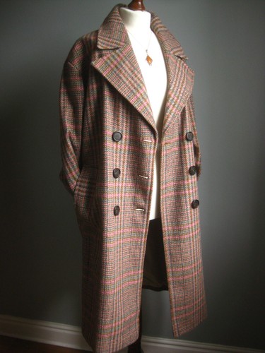 Coat long wool tweed 20 - m&s,