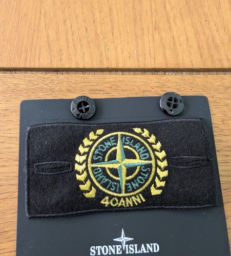 Stone island badge with - stone,