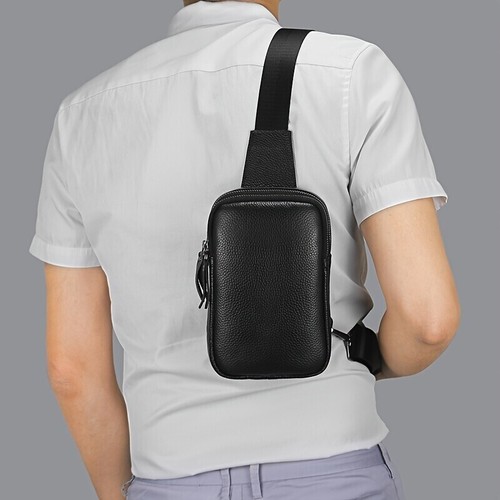 Small leather crossbody bag - small,