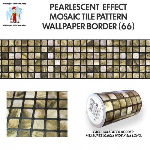 Pearlescent effect mosaic tile - effect,