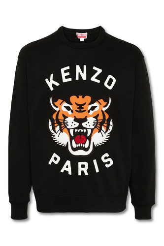Men black kenzo lucky tiger - men's,