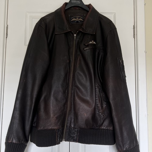 Royal air force leather bomber - leather,