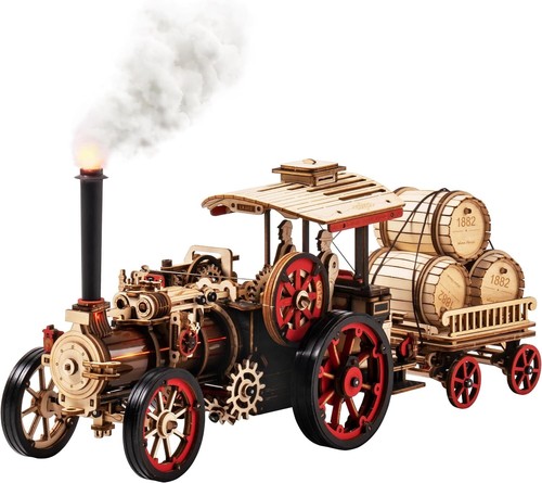 Robotime steam engine - steam, 3d