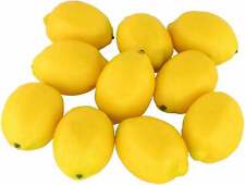 Large Lemon Artificial Plastic Fake Fruit Imitation Home Decor UK 10CM