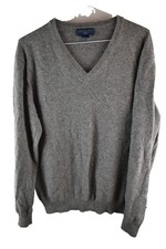 JOSEPH & LYMAN Grey 100% Cashmere Knitwear Jumper size M Mens Pullover Casual