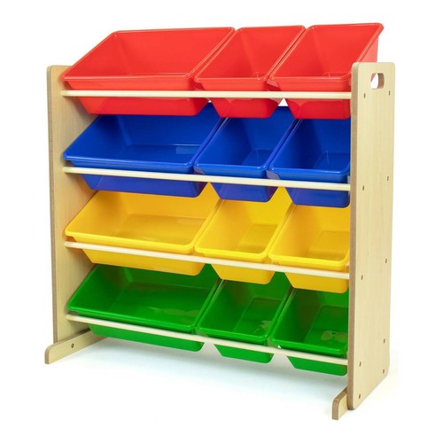 Kids wooden toy storage - kids,