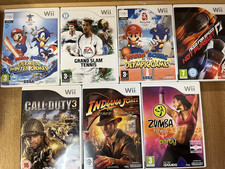 NINTENDO Wii GAMES BUNDLE x 7
