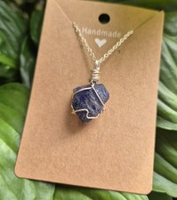 Raw Tanzanite Crystal Pendant