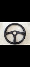 Momo Corse Steering Wheel 350mm Black Leather Black Stitch