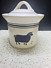 Blue White Sheep Pottery