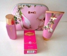 TED BAKER London Pink Elegant Blossom Wash Bag/Cosmetic Bag Gift Set-NEW / OTHER