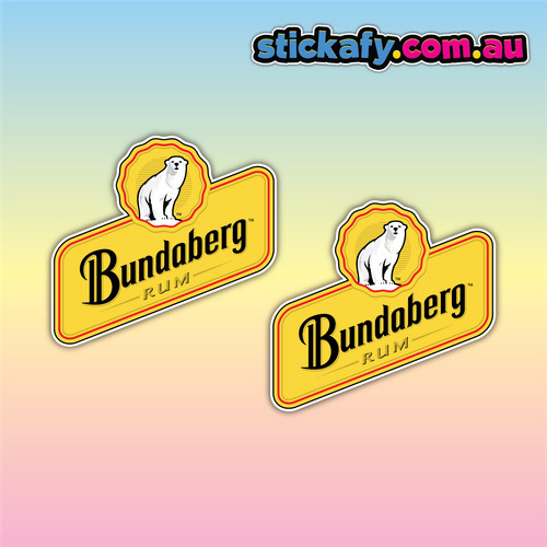 Bundaberg rum stickers - rum, |