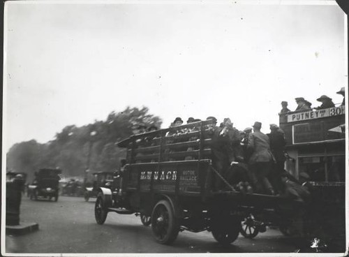 Lorries during the great - lorries,