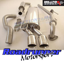 MILLTEK LEON 1.9 TDI CUPRA EXHAUST DOWNPIPE & CAT BACK 2.5" RESONATED TWIN GT80