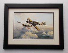 13"X17" AIRCRAFT PRINT FRAMED - ACE OF ACES  BY ROBERT TAYLOR