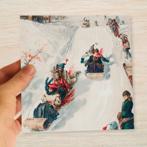 Victorian tobogganing - victorian,