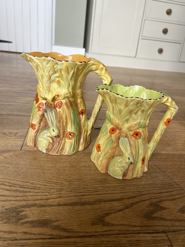 Burleigh ware jug pair hare - ware,