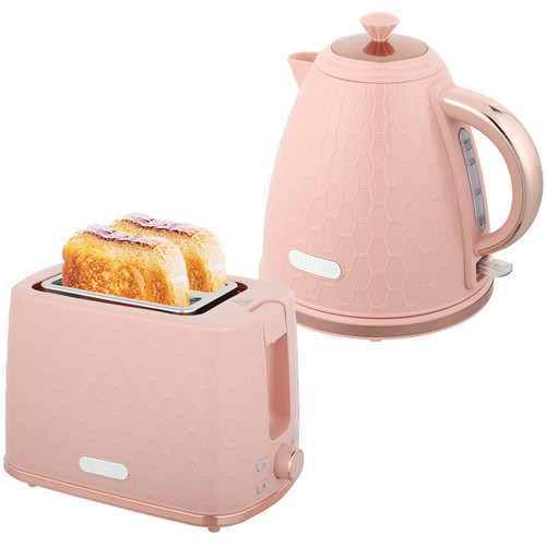 Blue kettle toaster set - toaster,