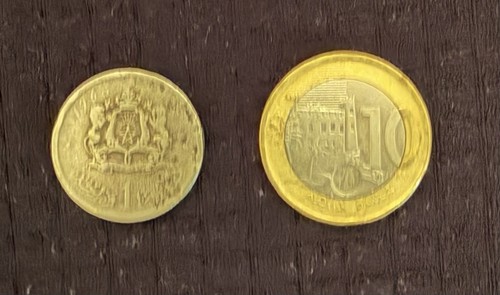 11 moroccan dirham - 10,