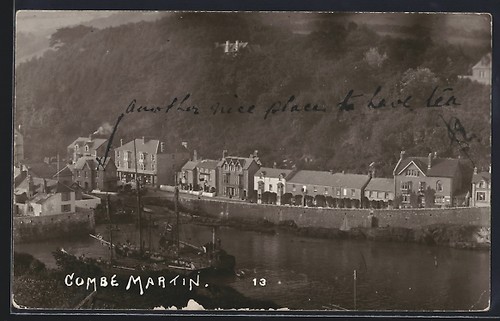 Postcard combe martin - combe, general