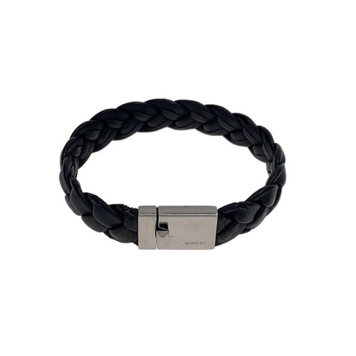 Gucci leather bracelet black - leather,