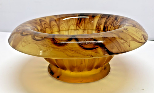 Art deco pressed amber - pressed, cloud