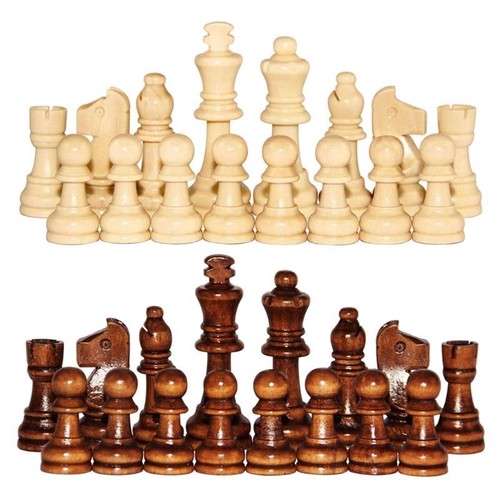 Wooden chess pieces - set, 32