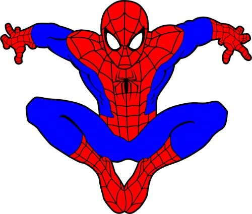 Colour spiderman wall art - colour,