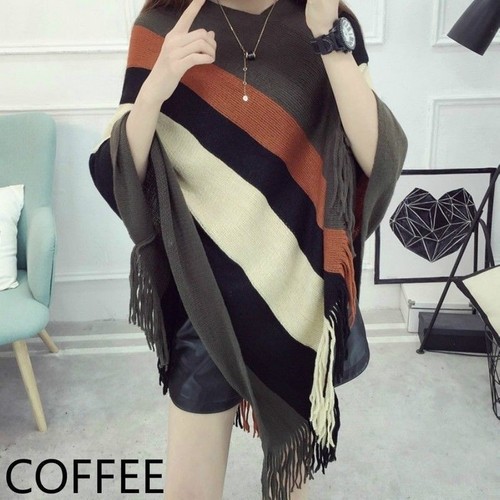 Women poncho wrap cape shawl - wrap,
