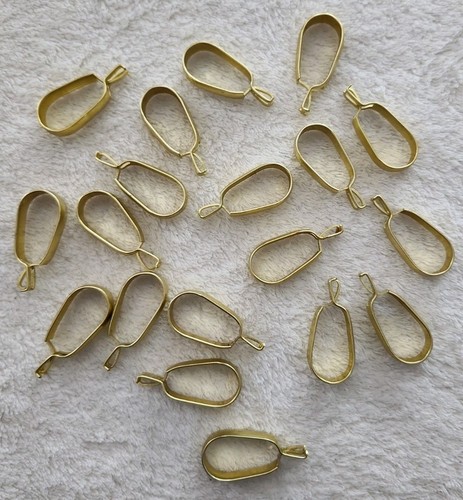 Vtg oval clip - clip-on, cafe
