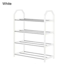 4 Tier Shoe Rack Stand Storage Self Organiser Lightweight Compact Space Saving