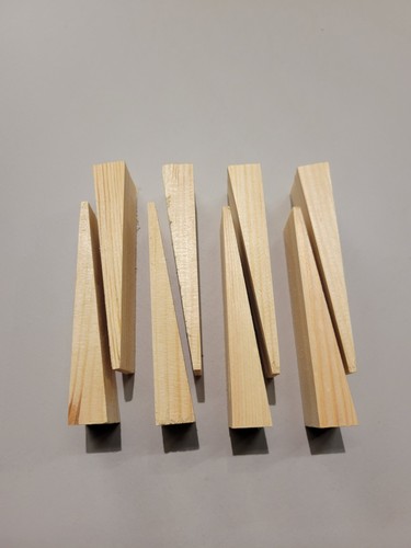 Wooden wedges 100mm folding - 100mm,