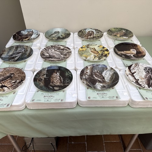 Danbury mint bonds - danbury, owls