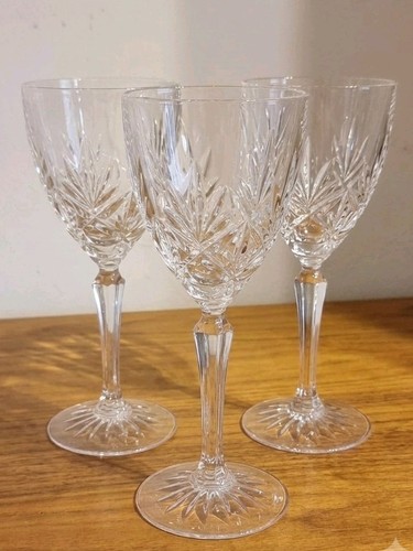 Vintage cut crystal wine - cut,