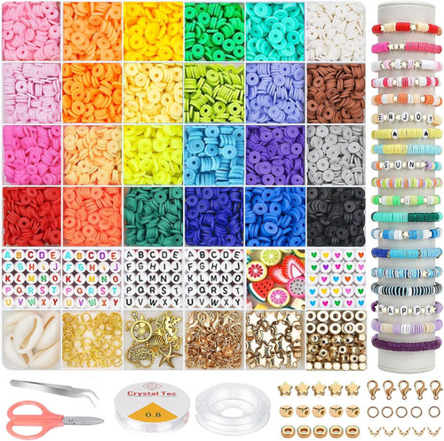Clay beads bracelet kit - beads,