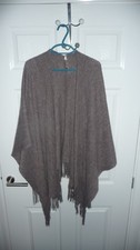 Marks & Spencer Womens Poncho. Grey. One Size.