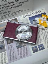 Fujifilm XF1 Red-Compact Leather Body, 5 Film Modes, Anti-Shake, Daily Use