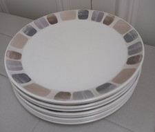 8 X GEORGE ASDA PEBBLES DINNER PLATES DINNER SERVICE COLLECTION SET IMPERFECT