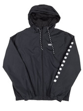 Vans Kastle Check Me Hooded Zip up Lightweight Black Women's Jacket Size XS