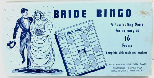 Bride bingo wedding shower - bingo,