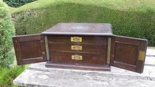 Oak three drawer empty canteen - three,