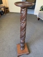 Antique Carved Wood Plant