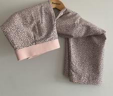 M&S Collection Pink Mix High Rise Slim Fit Ankle Grazer Trousers Size 12 Short