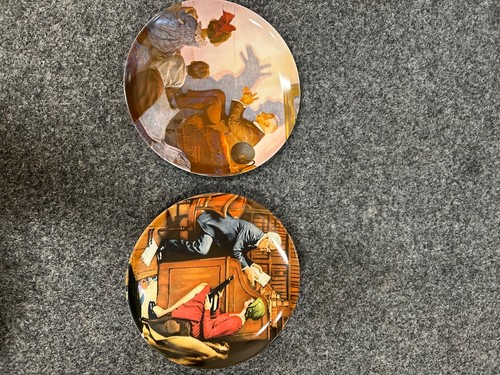 Two fine china rockwell - two,