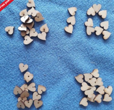 25 x 2.5cm  Wooden MDF Craft Shapes blanks normal and tear drop hearts