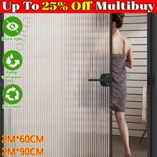 2-5M Reeded Glass Film Roll Flutted Ribbed Glass Decorative Privacy Window Film