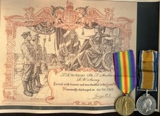 WW1 Medal Pair To Pte