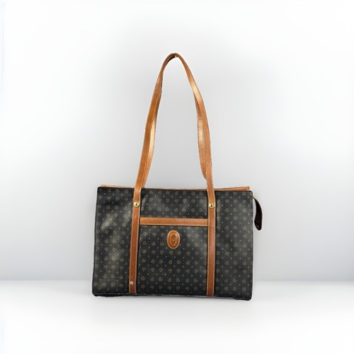 Pollini black tan leather - pollini,