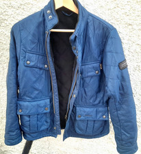 Boys Blue Barbour Jacket Age 12/13.  4 pockets and inside zip pocket.