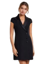 Zara Woman Black Tuxedo Blazer